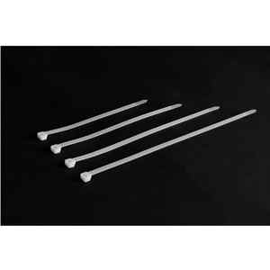 Vietnam fabricant 3.6*200mm attaches de câble autobloquantes en Nylon fournitures d'équipement électrique attaches zippées en plastique blanc/noir - Product Image 5