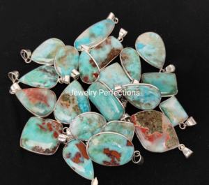 จี้อัญมณีรูปลาริมาร์ธรรมชาติจำนวนมากจี้สร้อยคอแฟชันอินเทรนด์ - Product Image 4