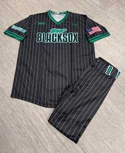 Wholesale Sublimation Baseball Uniform 100% Polyester Blank Baseball Uniform Breathable <b>Sweat</b> Full Button Baseball Jersey - Product Image 4