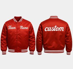 แจ็กเก็ตผ้าซาตินสำหรับทุกเพศ, เสื้อบอมเบอร์สไตล์สตรีทสวมใส่แบบพรีเมียม - Product Image 2