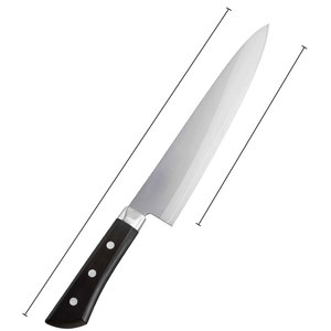 ชุดมีดเชฟทำครัวญี่ปุ่นแบบมืออาชีพเหล็กกล้าคาร์บอนสูงคมมีด้ามจับไม้ดีไซน์แบบดามัสกัส - Product Image 6