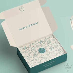 Premium Mylar Box Custom Printed Hanging <b>Window</b> Boxes for Skin Care Face <b>Cream</b> Granola Coconut Brie Pocky Coco Banana - Product Image 3