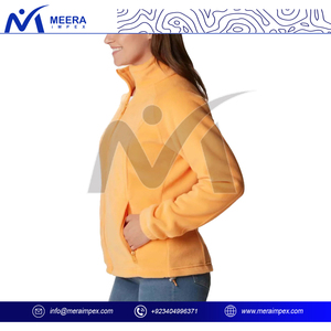 Veste polaire élégante pour femmes avec doublure respirante en fausse fourrure Poches zippées Col haut pour les activités de plein air en hiver - Product Image 4