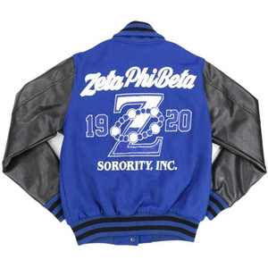 Women's Varsity <b>Jacket</b> - Stylish Two-Tone Baseball <b>Jacket</b> with Ribbed Cuffs and Snap Buttons - Product Image 4