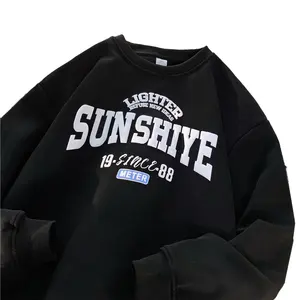 Manufacturers Custom Custom Washed 100% Cotton Hoodie Plain Custom Acid Wash Heavyweight Oversized Puff Printing Sweatshirts Hoo