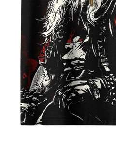 T-shirt personnalisé pour homme, imprimé graphique Père Noël noir, streetwear de Noël, coton, manches courtes, décontracté, surdimensionné, mode de vacances - Product Image 5