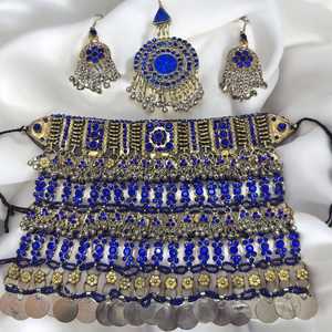 Wholesale New Design Afghan Kuchi Handmade Necklace Earrings Jewelry Sets Latest Fashion Afghan Kuchi Vintage Jewelry Sets - Product Image 5