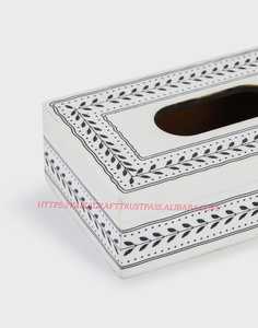 Best Quality Bone Inlay Boxes with <b>Wooden</b> Lid <b>Resin</b> Tissue Holder <b>for</b> Kitchen & Bathroom <b>Table</b> Use Model Pattern - Product Image 2