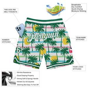 Pantalones Cortos de Baloncesto Blancos con Estampado Cargo 3D Vintage Antiarrugas Personalizados para Verde, 100% Poliéster, Ropa Deportiva Impermeable OMMIZ - Product Image 5