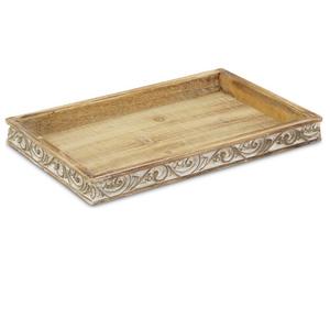 Plateau de service rectangulaire en bois d'acacia Assiette en bois pour Noël Cadeau de mariage Assiette de cuisine Plateau de service - Product Image 1