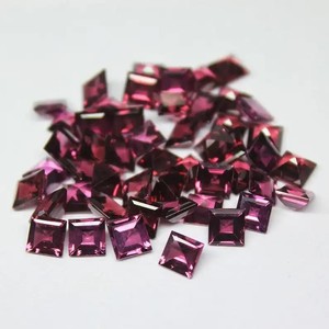5mm naturel Rhodolite grenat princesse coupe pierres précieuses semi-précieuses en vrac prix de gros en vrac à partir de pierres fabricant en ligne - Product Image 1