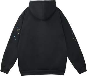 Sudadera con Capucha de Hombre, Forrada, Tejida, Sólida, para Invierno - Product Image 2