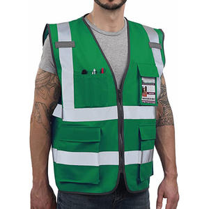 OEM Venta al por mayor Ropa DE TRABAJO Diseño transpirable-Ropa de construcción Chaleco de seguridad con bolsillos 3-M Chaleco DE SEGURIDAD Reflectante-Chalecos de seguridad - Product Image 6