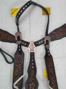 Juego de tachuelas de caballo de cuero ecuestre Occidental | Coraza duradera y caballete para montar en desfile | Alta calidad y larga duración - Product Image 2