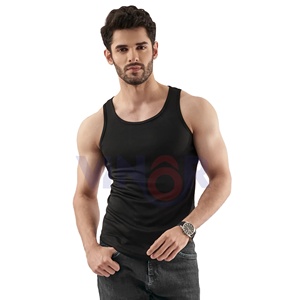 Unisexe décontracté séchage rapide 100% coton débardeurs noir hommes vierge Promotion vêtements en vrac en gros respirant écologique UV - Product Image 1
