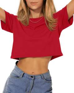 เสื้อยืดคอกลมแขนสั้นคุณภาพสูงสำหรับผู้หญิง รับสกรีนโลโก้ ผ้าใยไผ่ ระบายอากาศได้ดี ไม่ยับ เป็นมิตรกับสิ่งแวดล้อม เหมาะสำหรับฤดูร้อน - Product Image 3