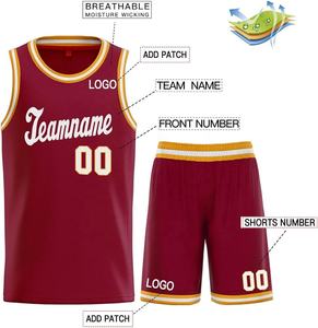 Nouvelle arrivée ensemble de basket-ball pour adultes du Pakistan maillot de basket-ball Offre Spéciale uniforme de basket-ball respirant avec design personnalisé - Product Image 3