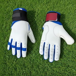 Gants de frappe de baseball/softball de haute qualité, manchette longue, cuir, ambidextre, fermeture à boucle et crochet, écologiques, durables, confortables - Product Image 2