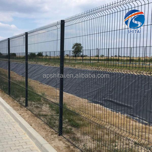 Hot bán nhà máy giá cong kim loại hàng rào Bảng điều chỉnh không thấm nước 3D VƯỜN hàng rào vuông Bài hàn tam giác Uốn 3D hàng rào cho nhà máy - Product Image 2