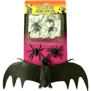 OEM Halloween PVC Kreatur-Set Fledermaus-Seidenweb lustig gruselig spooky Party gruselige Dekoration Indoor Outdoor Gunst niedlich top verkaufen