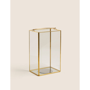 Porte-bougie élégant en métal doré avec bordure géométrique en forme de boule, terrarium pour plantes, centre de table pour la décoration de la maison et des événements - Product Image 3