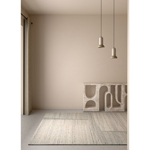 พรมอะบราช ADWV-30 สีงาช้าง ลายทอแบน ทำจากขนสัตว์และใยวิสโคส ลายแบบนามธรรม สำหรับใช้ในบ้าน - Product Image 5