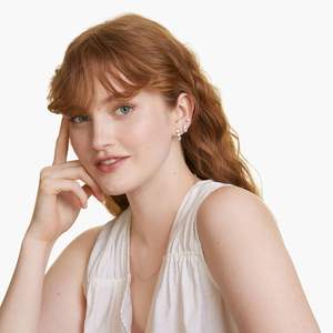 Asscher y pendientes colgantes de diamantes redondos accesorio de joyería elegante de moda - Product Image 6