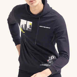 Sweats à capuche de sérigraphie personnalisés de haute qualité en gros poids lourd 100% coton pull sweats à capuche pour hommes - Product Image 5