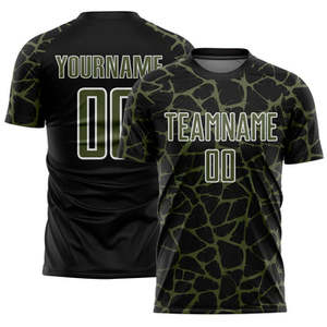 Camiseta de fútbol personalizada Unisex de alta calidad para adultos, uniformes de fútbol de secado rápido, nombres personalizados, números, ropa fabricada - Product Image 6