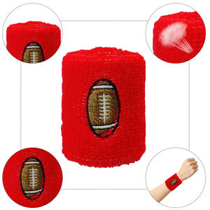 Bracelets de sport fins en polyester pour enfants, absorbants, antidérapants, anti-transpiration, avec logo personnalisé - Product Image 6