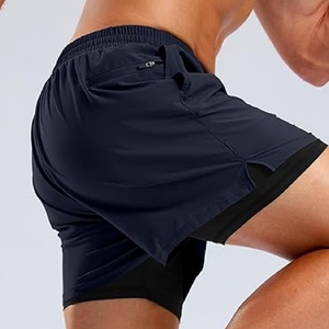 Pantalones cortos de fitness hechos a medida para hombres con múltiples bolsillos transpirables y pantalones cortos de fitness de secado rápido - Product Image 4
