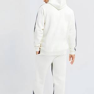 Nuevo estilo de ropa de calle para hombre, chándal acampanado ajustado, 100% de algodón, talla adulta, 2 uds., conjunto de logotipo personalizado, transpirable, estampado sólido - Product Image 2