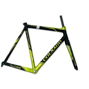 Nuevo Cuadro de Carbono Colnago C59 Italia Elettronico para Bicicleta de Carretera, Talla 57cm, Negro y Verde Flake - Product Image 1