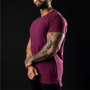 Camiseta de talla grande informal de verano con bordado de pantalla de seda con estampado de hombros caídos y ajuste holgado de algodón de lujo de nuevo diseño personalizado - Product Image 1