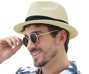 Sombrero de Paja de Rafia Unisex de Moda para el Sol y la Playa, Estilo Retro, para Viajes, Negocios y Actividades al Aire Libre - Product Image 2
