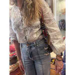 Bolso Bandolera Bohemio JAT Midnight con Asa Única, Cierre de Cremallera, Bordado, Cadena, Protección RFID, Moderno, Portátil y Elegante de PU - Product Image 3