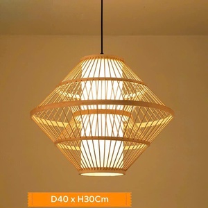 PRODUITS LES PLUS VENDS 2025 Tissé Rotin Pendentif Lumière Bambou Abat-Jour Décor À La Maison Antique Vietnam Abat-Jour Éclairage Décoratif - Product Image 6