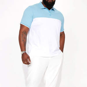 Polo informal de algodón 100% para hombre, nuevo diseño de cuello redondo transpirable a la moda con manga corta, patrón sólido de punto - Product Image 5