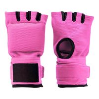 Bandes de boxe respirantes et élastiques à absorption rapide des chocs avec rembourrage en gel, évacuation de l'humidité, sangle de poignet réglable et support de maintien à crochet