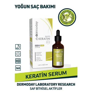DERMODAY Phyto Keratin Sérum Capillaire 50ml Soin Réparateur Intensif à la Vitamine E pour Cheveux Abîmés Anti-Frisottis Huile Brillance - Product Image 2