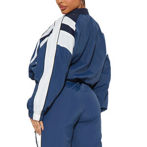 2025 Winter Fashion Oversize Workout Sweat <b>Suit</b> Set Long Sleeve Waterproof Windbreaker <b>Jackets</b> and Pants Hot Selling - Product Image 5
