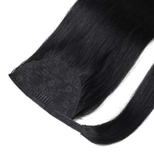 ผมต่อแบบคลิปหนีบหางม้าสีดำสนิทแบบหยิกฟู - Product Image 3