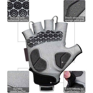 Gants de fitness haltérophilie respirants pour entraînement Service OEM Gants de musculation en cuir synthétique sur mesure - Product Image 3