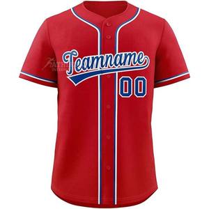 Camisetas de sublimación de béisbol blancas Nombre del equipo personalizado Diseño de logotipo Bordado Impreso Poliéster Transpirable Ropa deportiva de secado rápido - Product Image 3