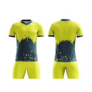 Uniformes d'équipe de football imprimés rouge noir de haute qualité Conception personnalisée Hommes et jeunes Vêtements de football Nouveaux ensembles d'uniformes de football OEM - Product Image 4