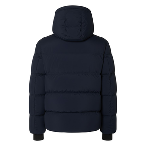 Chaqueta Acolchada Azul Marino para Hombre, Estilo Parka, Resistente al Viento, con Cuello Alto, Bolsillos Grandes, para Invierno y Uso Diario - Product Image 3