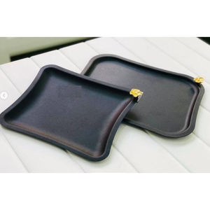 Plateau de service en argenterie avec poignées Décoration de table de haute qualité Plateau de service à thé et à café à un prix abordable - Product Image 4