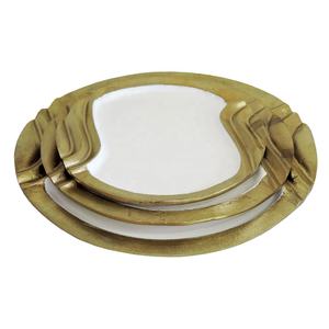 Aluminium Serving <b>Tray</b> in <b>Enamel</b> Coated Handcrafted Home Decor Decorative Accents Decorative <b>Tray</b> - Product Image 6