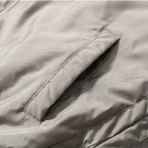 Chaqueta de bombardero Contraste de color A prueba de viento Impermeable Casual Cierre de cremallera delgada Soporte Transpirable Tallas grandes - Product Image 6