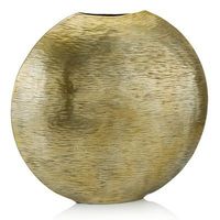 Vase de table en aluminium fait main, écologique, en forme de bouteille, au design moderne Art Déco, motif laiton antique, pour décoration de Noël